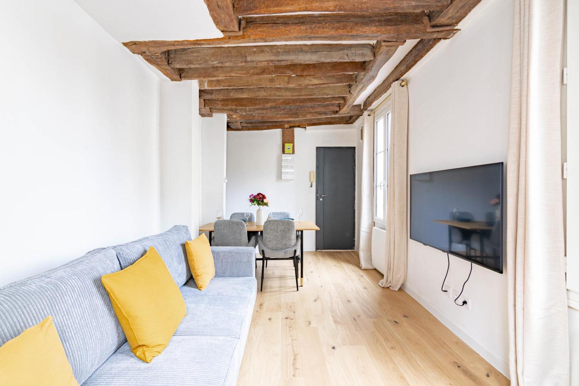 Appartement Quartier Fontaine Chatelet Les Halles Free Netflix Paris Exterior foto